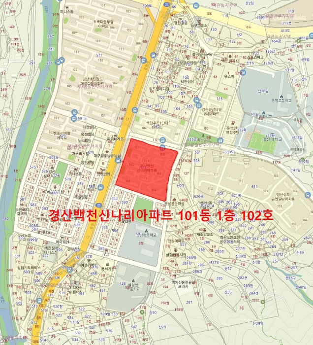 경상북도 경산시 백천동 경산백천신나리 의 시세, 권리분석, 상세정보